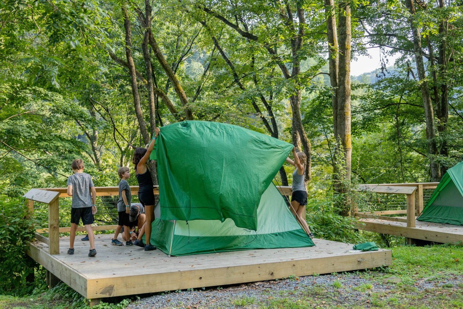 New River Gorge Rafting Riverside Overnight Package