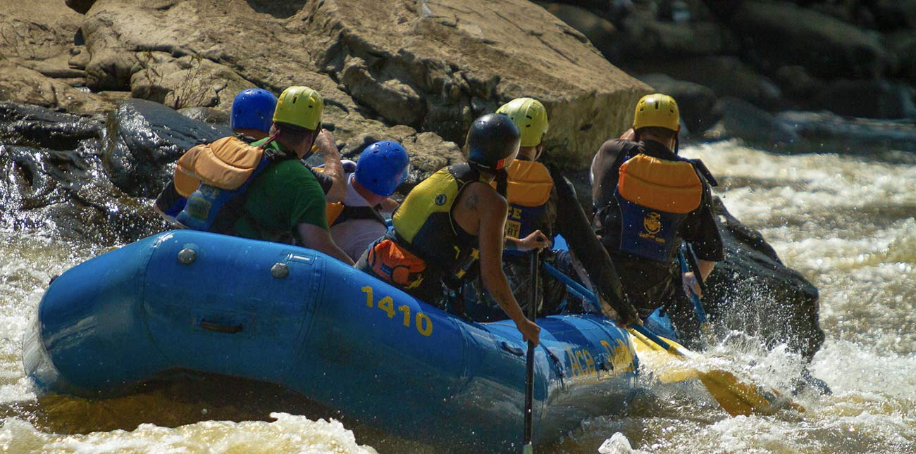 Heaven’s Gates, another Class V on the Lower Gauley, occurs in a constriction in the river that resembles a gate.