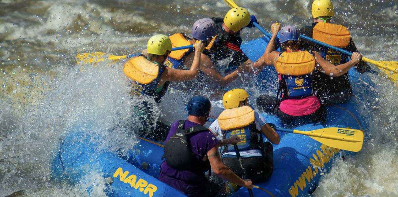 Guests rafting the Lower Gauley