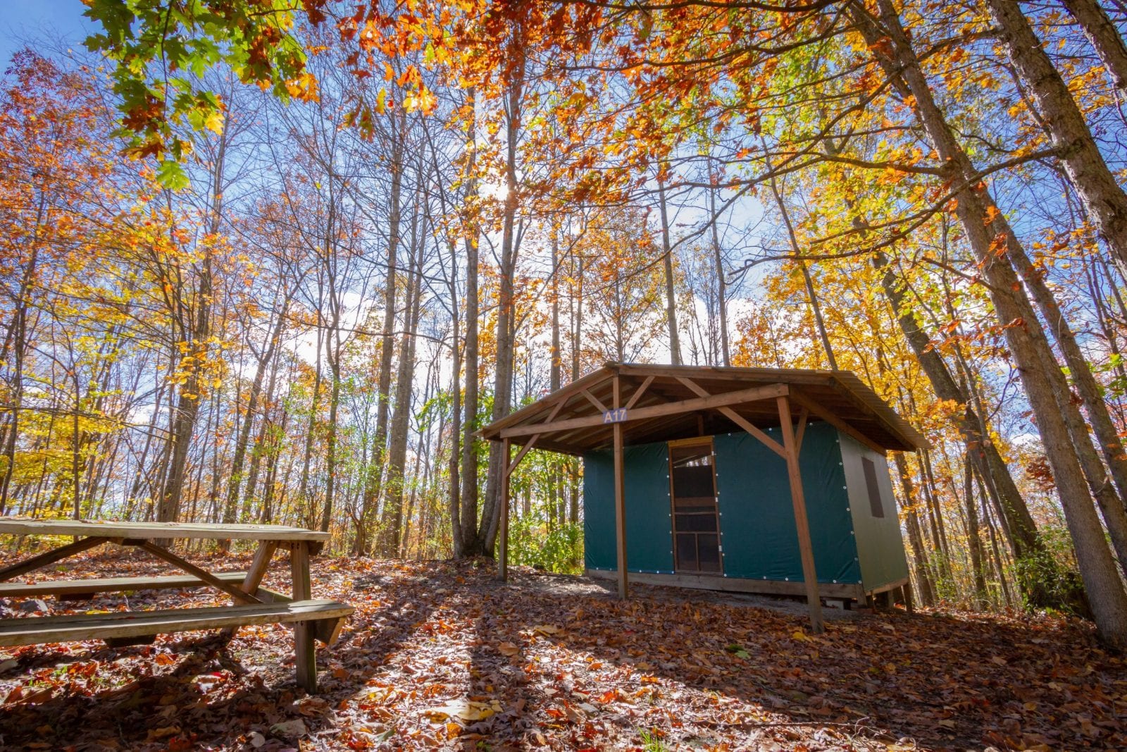 ACE's recently updated cabin tents are an affordable new river gorge rustic lodging option