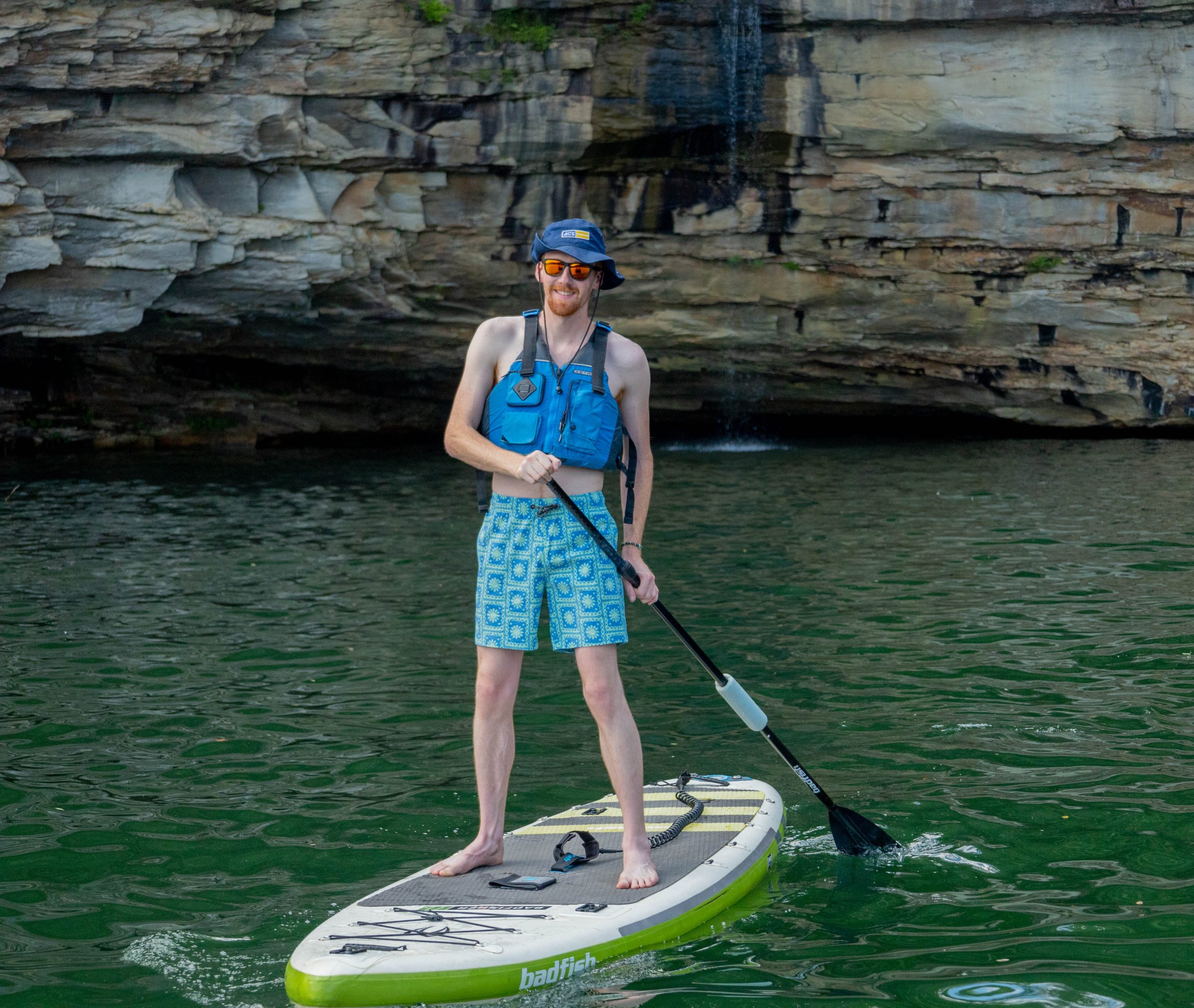 Man on stand up paddleboard