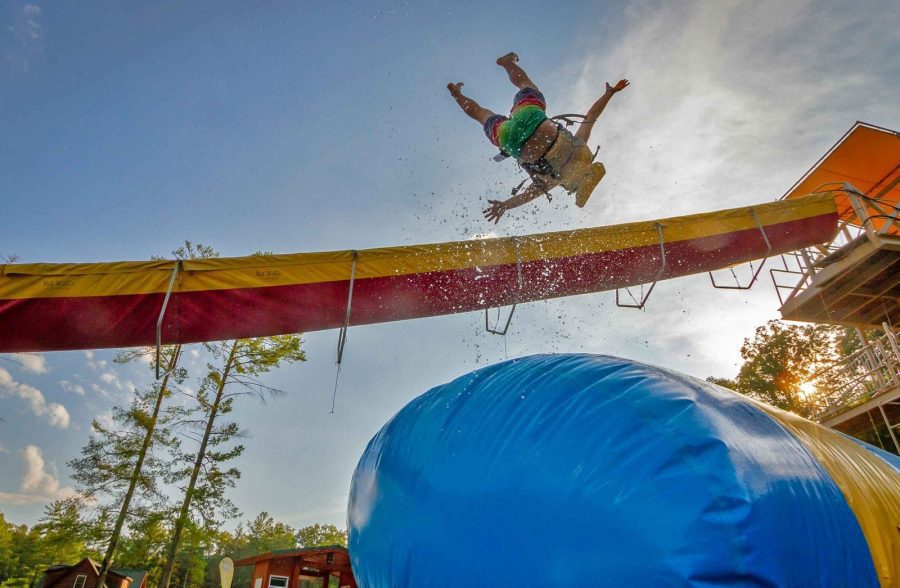 Person gets launched from the blob 