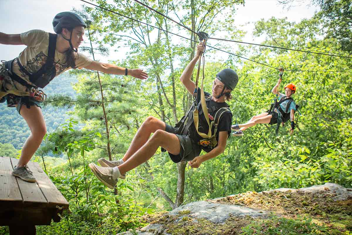 zipline tour over the garden isle