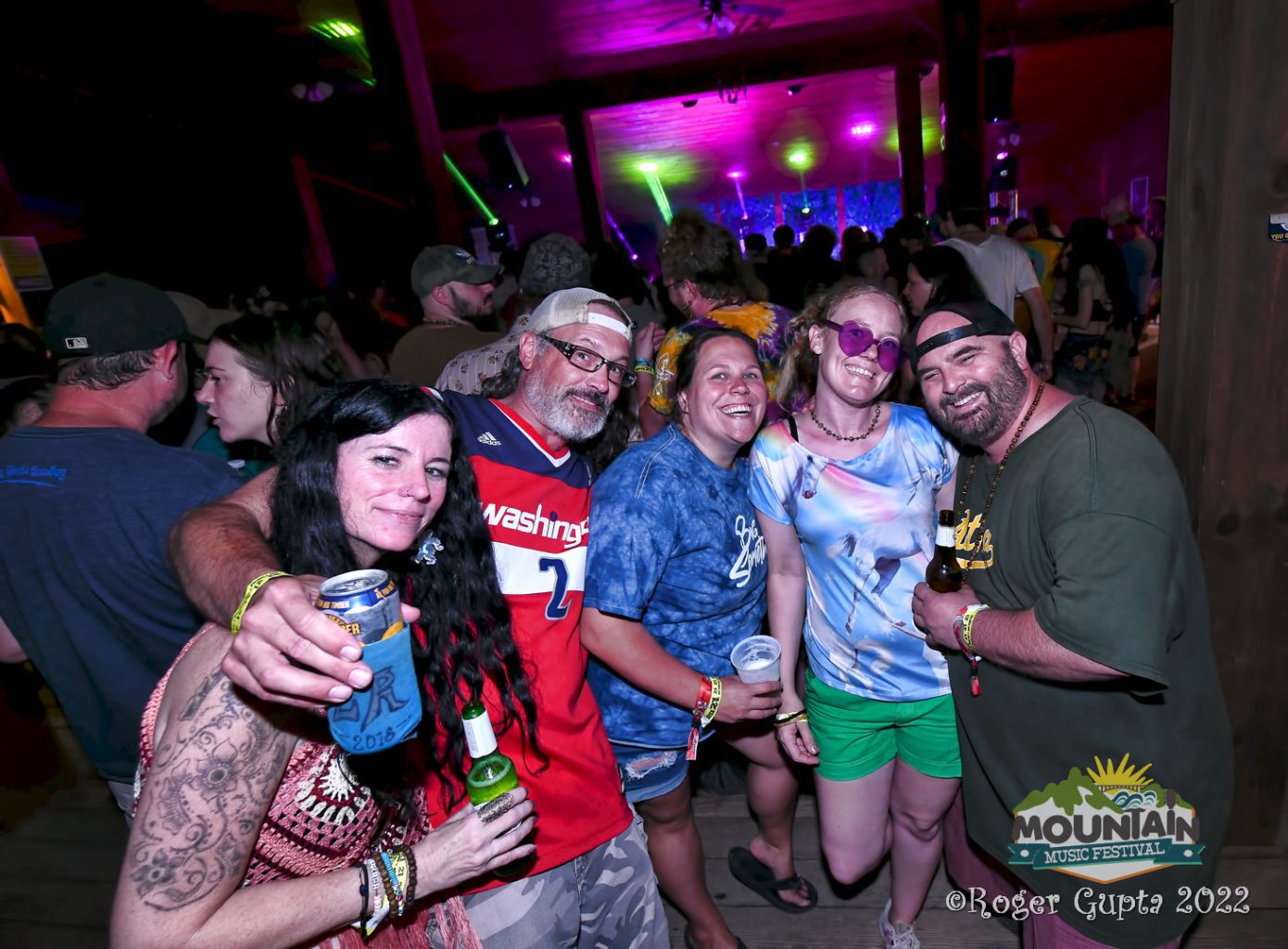 Group of friends at Mountain Music Festival