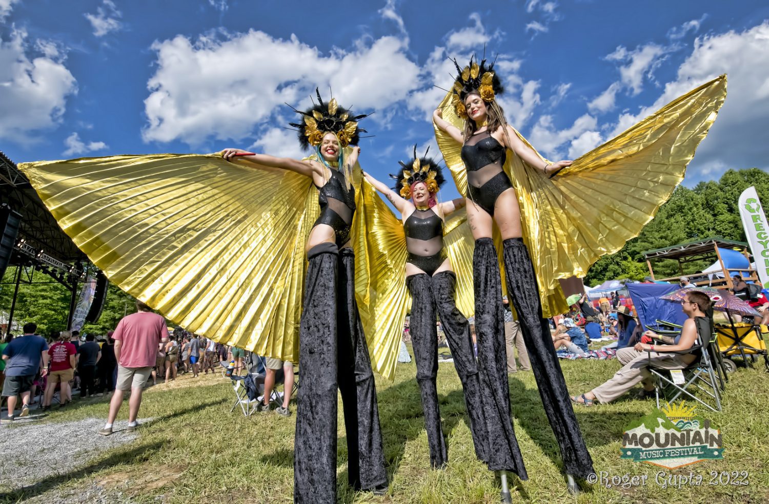 People in costumes at Mountain Music Festival