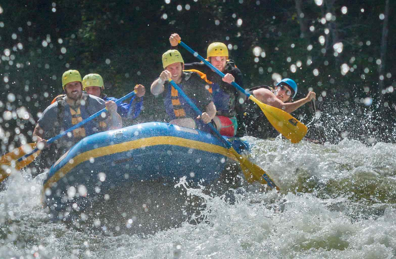 Guests enjoy rafting the Upper Gauley with ACE Adventure Resort