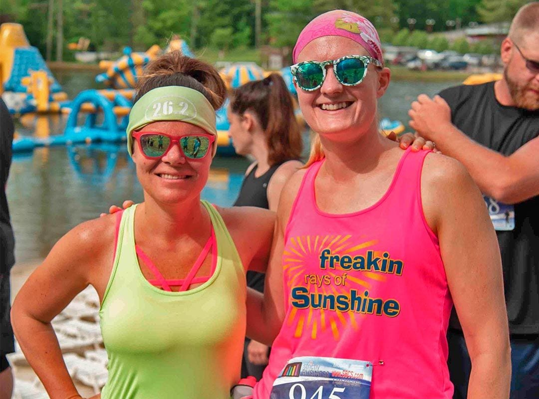 Happy Runners at Starting line