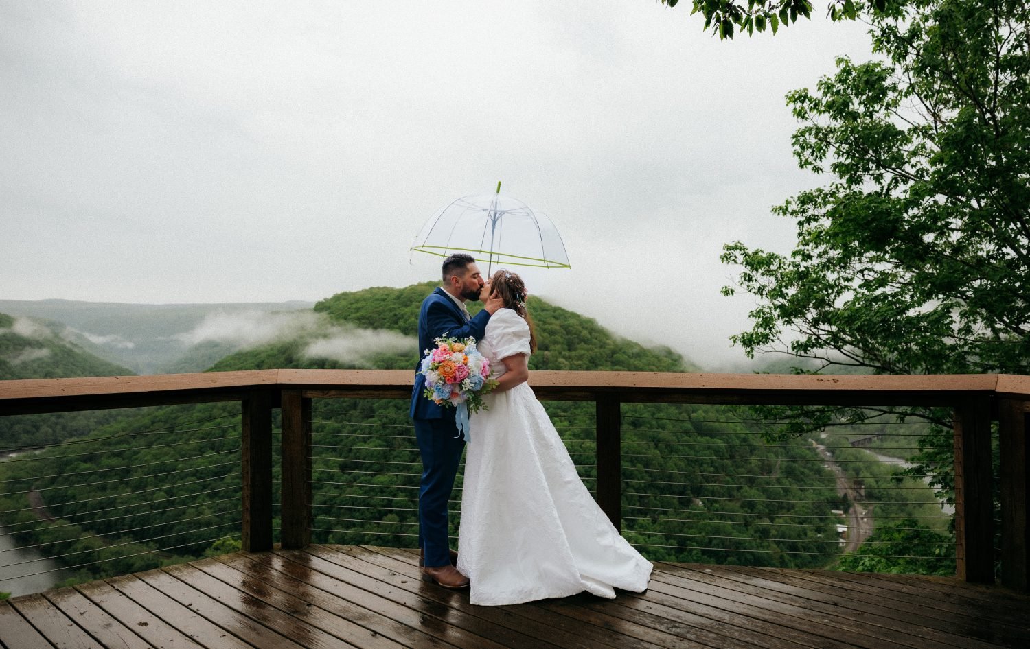 Scenic Cliffside Ceremony And Reception