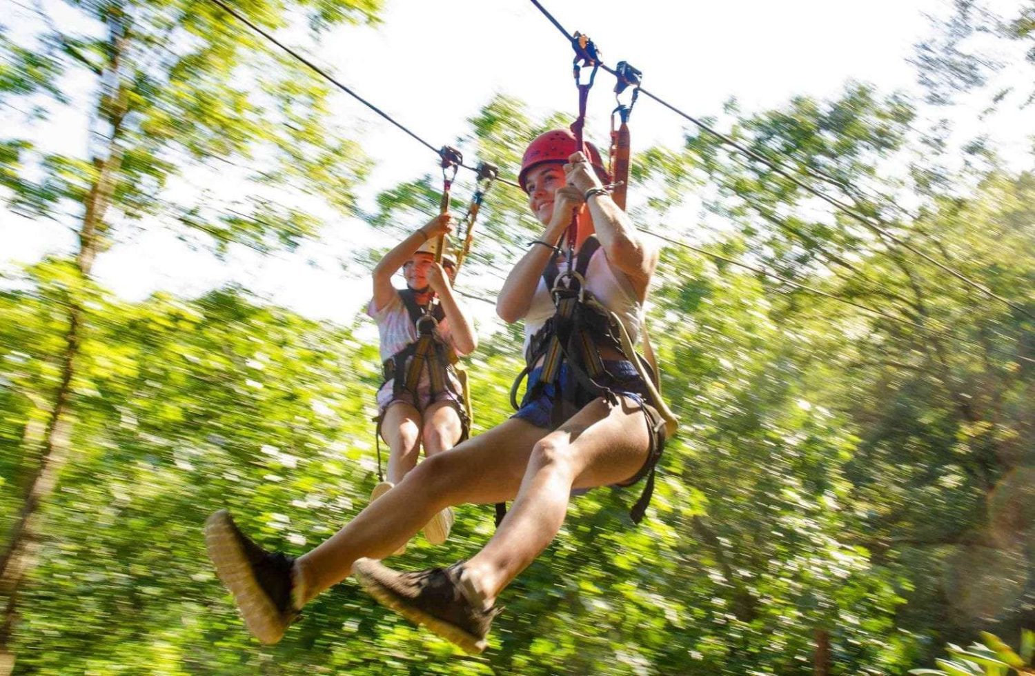 Photo of Two Zip Liners. Active Travel Is the New Norm.