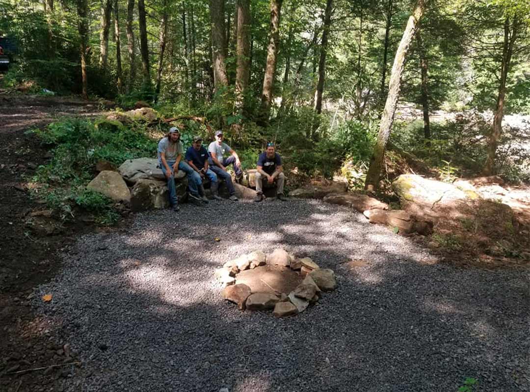 Campers at Woods Ferry