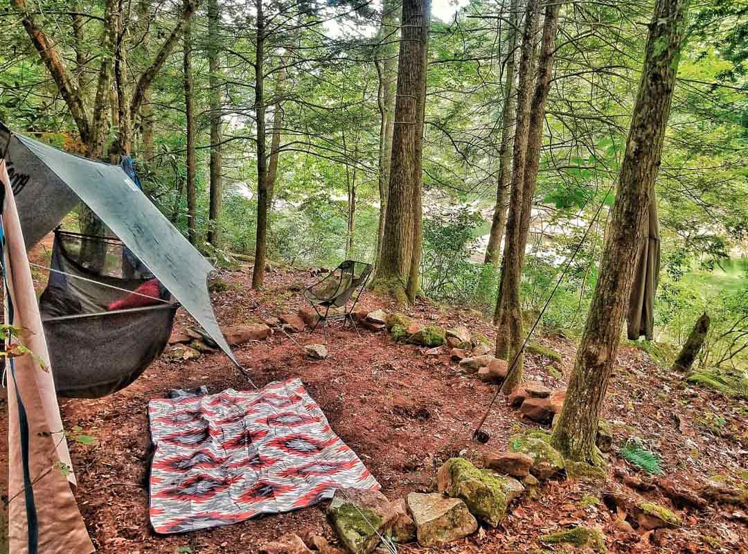 Hammock at campsite