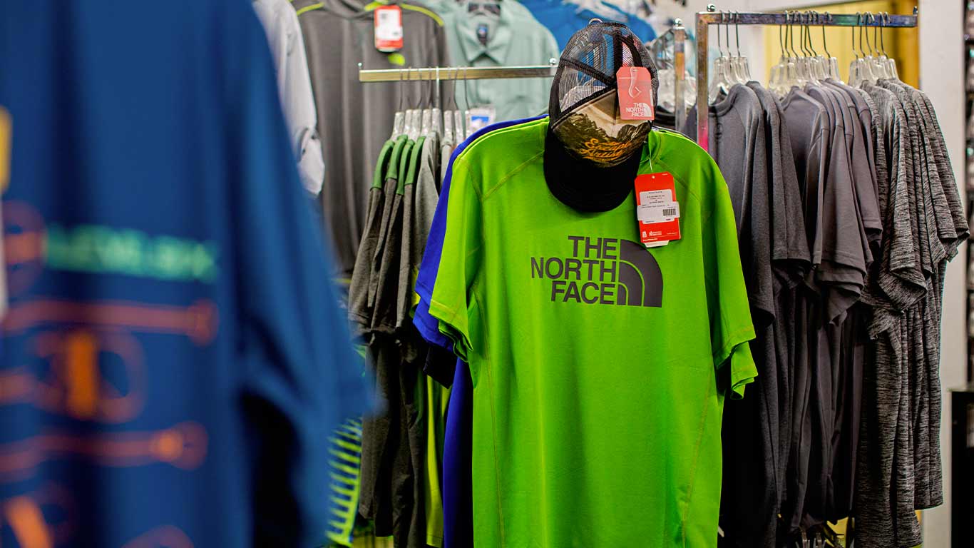 Photo of apparel at ACE Adventure Gear Shop