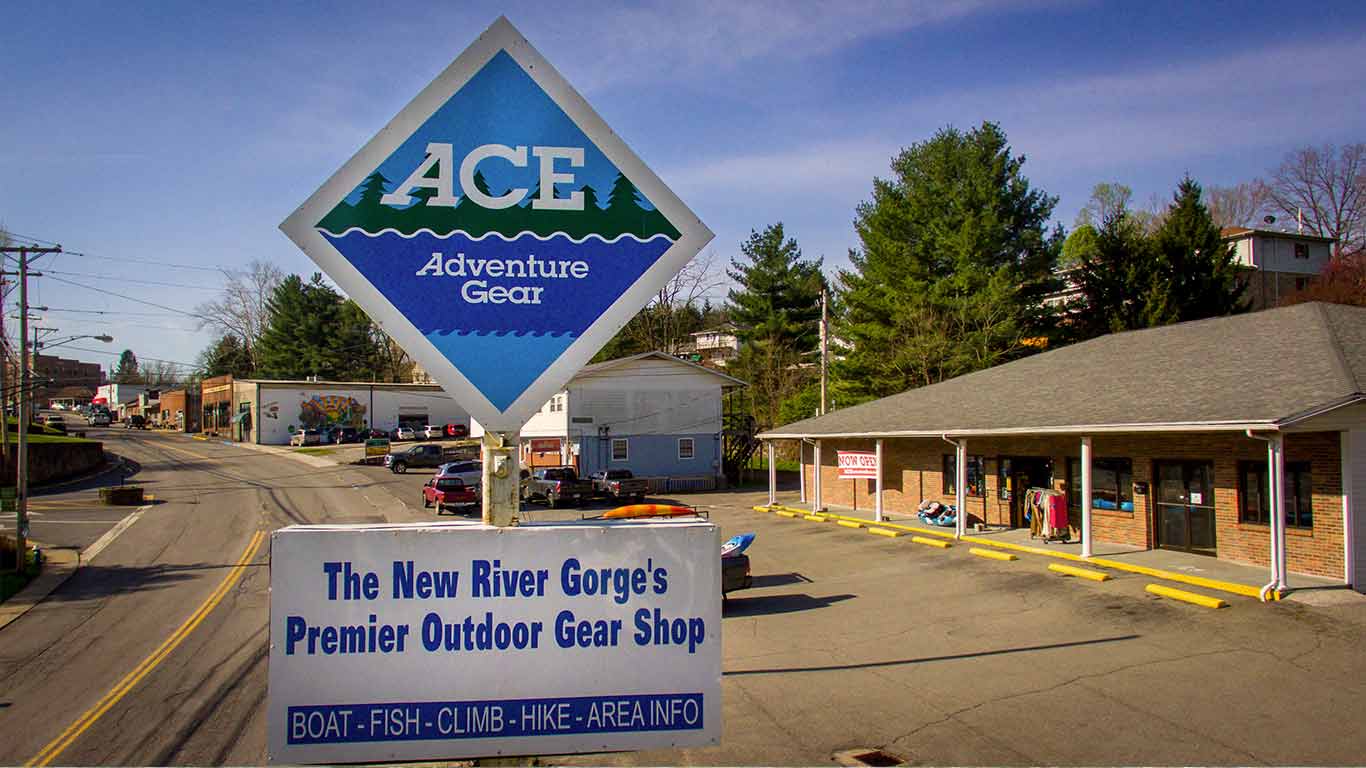 Picture of ACE Adventure Gear Shop and sign