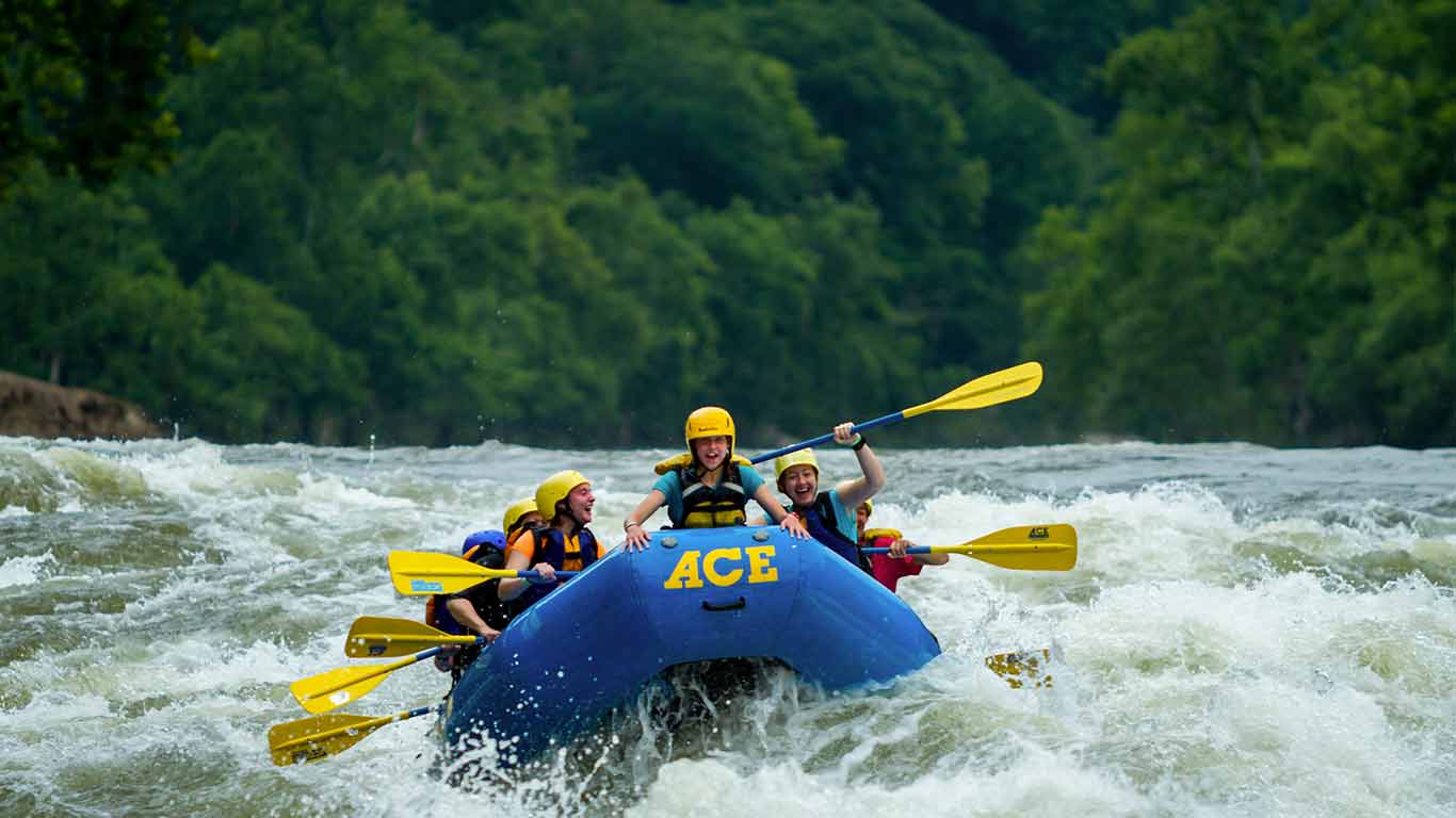 Lower New rafting trip