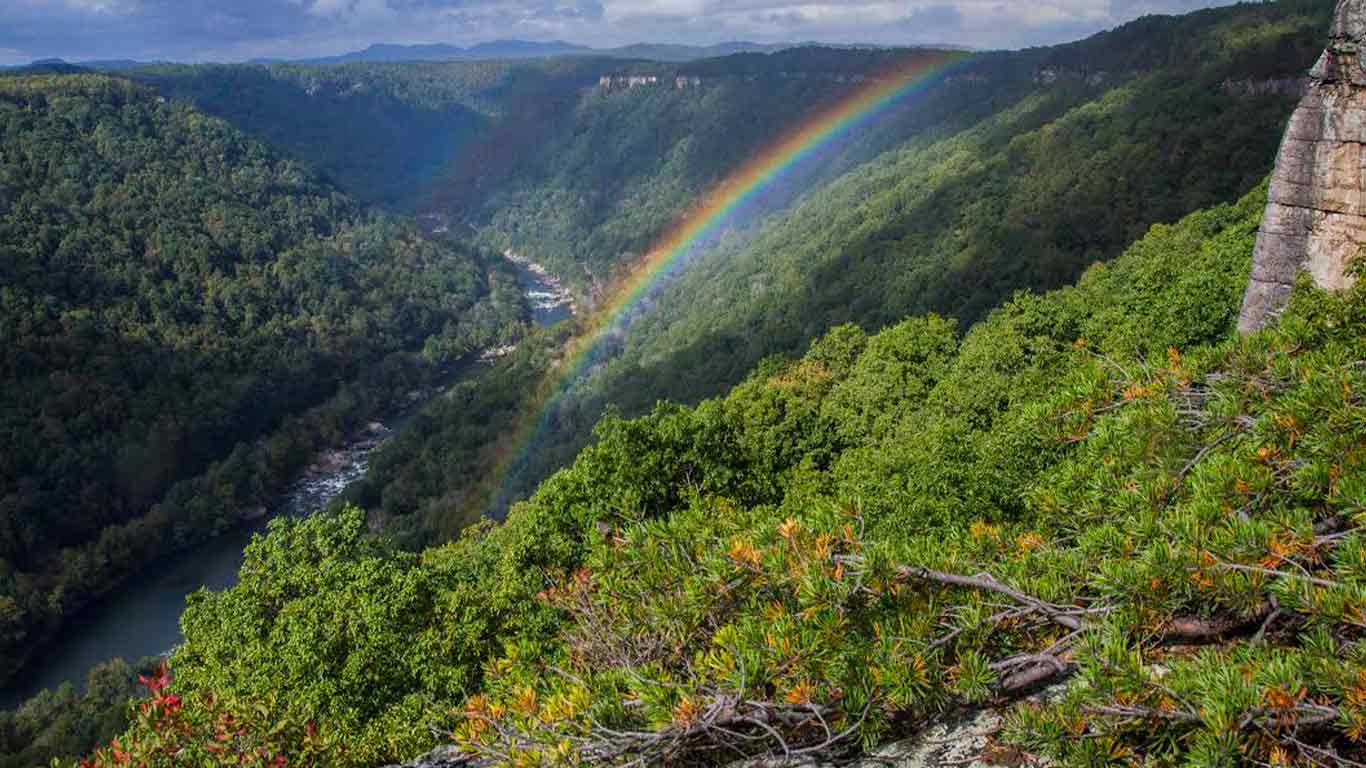 Beautiful photo capturing a rainbow