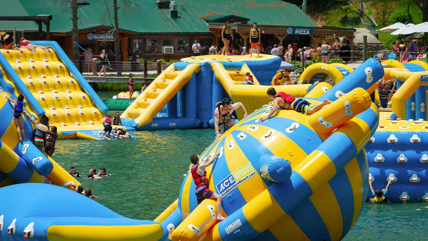 Waterpark toys at ACE Adventure Waterpark