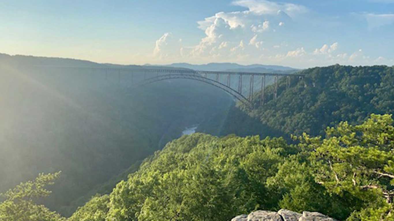 New River Gorge Bridge from Long Point Trail