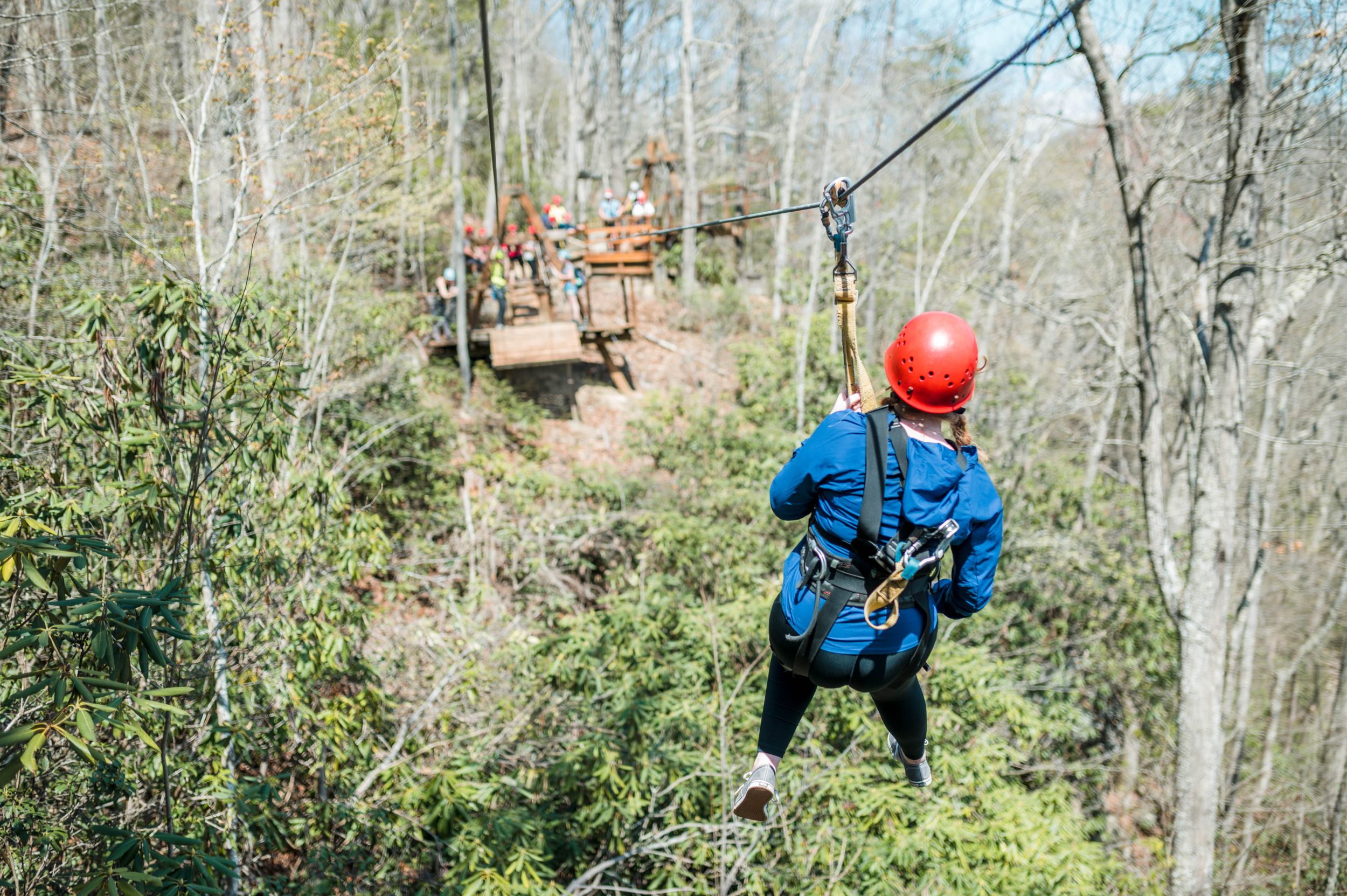 Ziplining in the New River Gorge