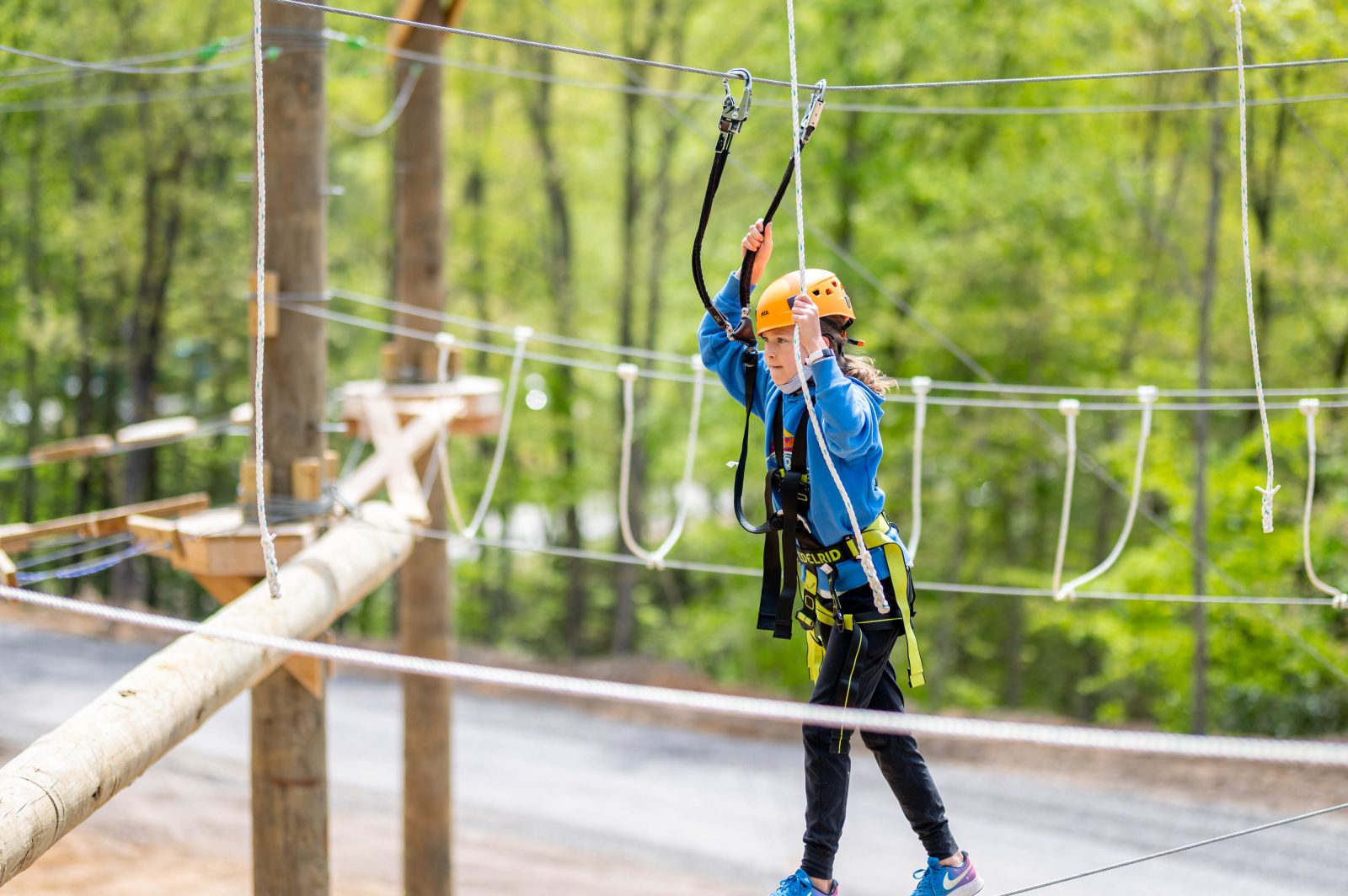 Girl on Aerial Park