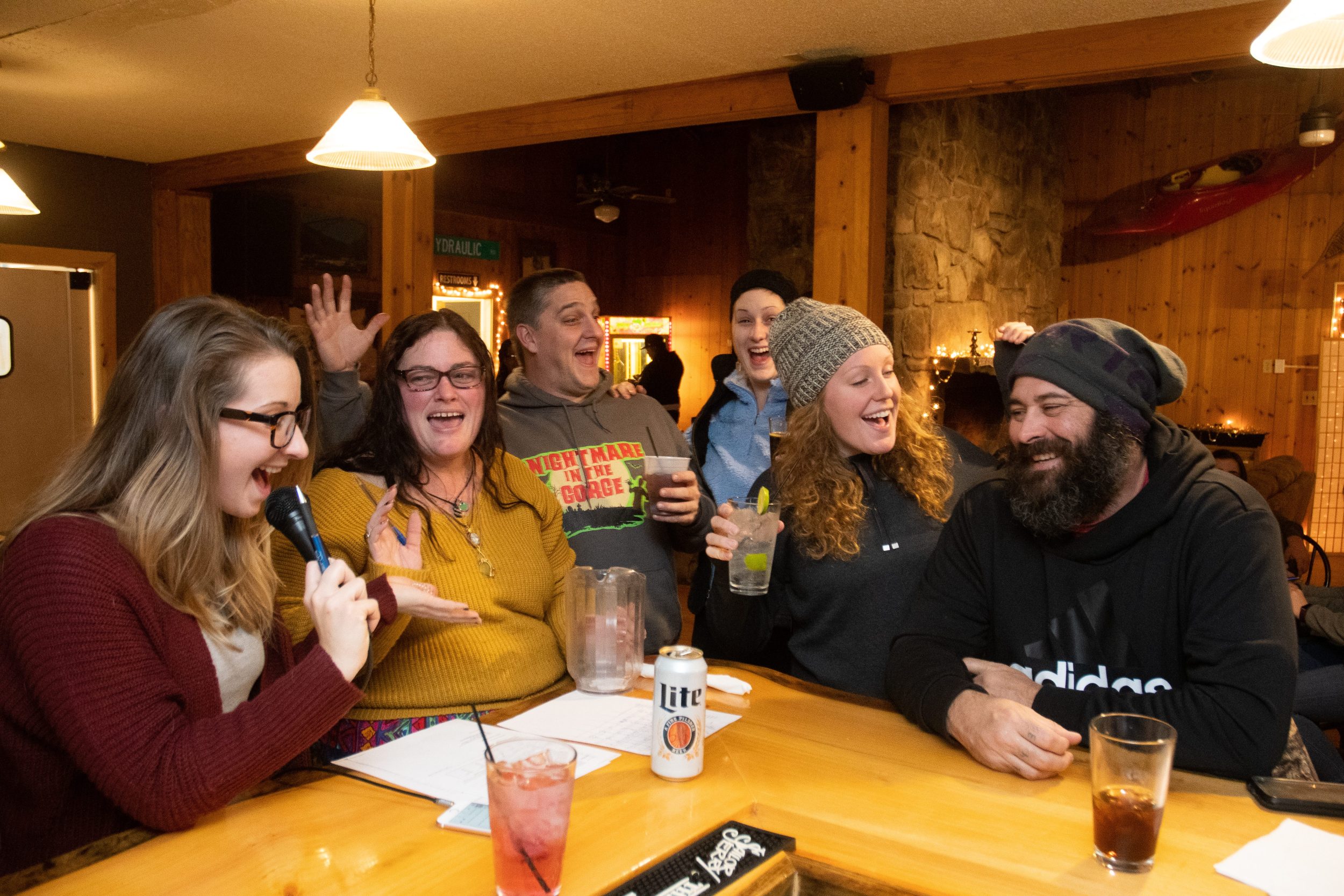 Guests at Trivia Night