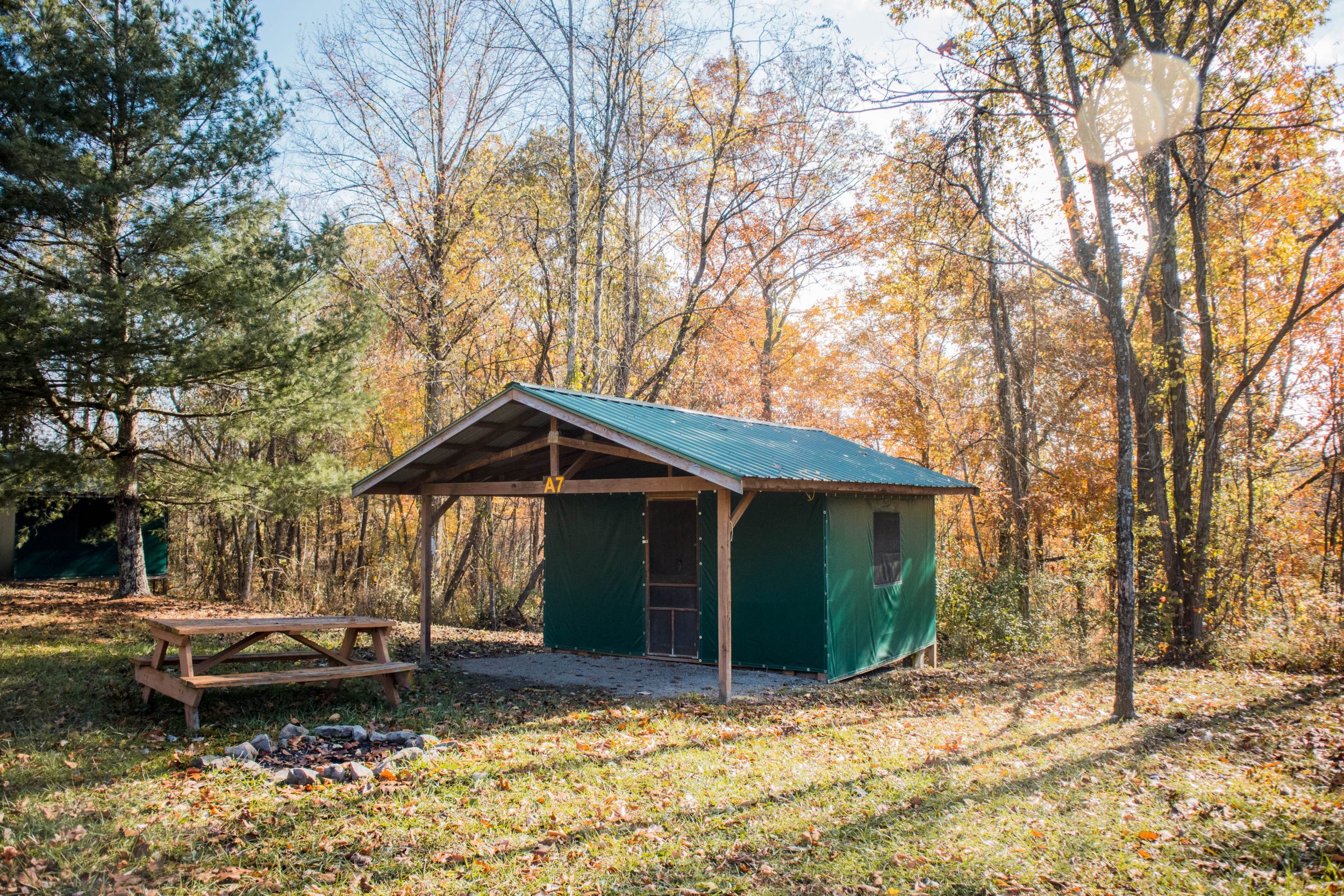 Log cabin tent best sale