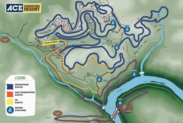 Wild Ridge Course Map New River Gorge Wilds Trail Run - ACE Adventure Resort