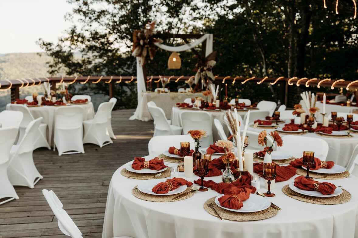 Fall Wedding Reception in Southern West Virginia